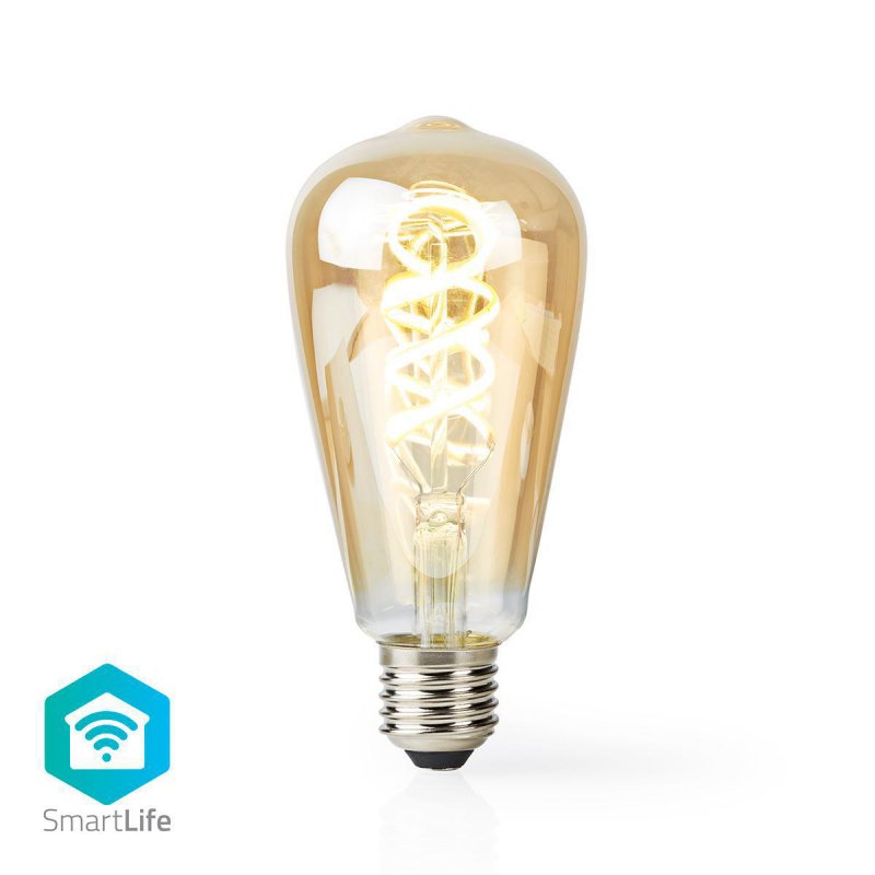 SmartLife LED žárovka | Wi-Fi | E27 | 350 lm | 5.5 W | Studená Bílá / Teplá Bílá | 1800 - 6500 K | Sklo | Android™ / IOS | ST64 - obrázek č. 3