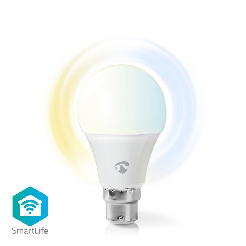 Žárovka LED SmartLife | Wi-Fi | B22 | 800 lm | 9 W | Studená Bílá / Teplá Bílá | 2700 - 6500 K | Energetická třída: A+ | Android - obrázek produktu