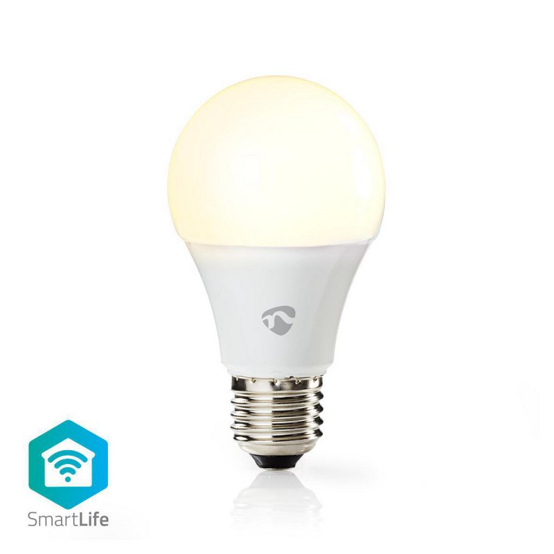 SmartLife LED Bulb | Wi-Fi | E27 | 800 lm | 9 W | Teplá Bílá | 2700 K | Energetická třída: A+ | Android™ / IOS | A60 - obrázek produktu