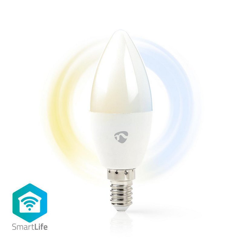 Žárovka LED SmartLife | Wi-Fi | E14 | 350 lm | 4.5 W | Studená Bílá / Teplá Bílá | 2700 - 6500 K | Energetická třída: G | Androi - obrázek produktu
