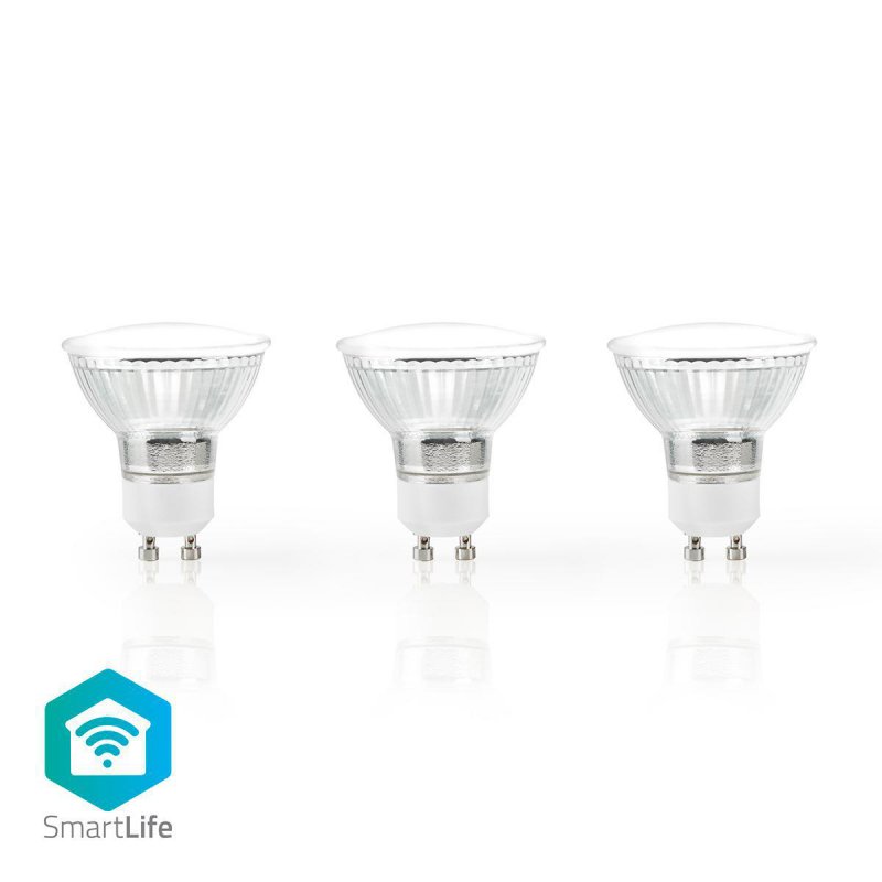 Žárovka LED SmartLife | Wi-Fi | GU10 | 330 lm | 5 W | Teplá Bílá | 2700 K | Energetická třída: A+ | Android™ / IOS | PAR16 | 3 k - obrázek produktu