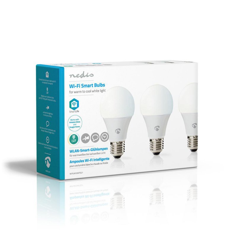 SmartLife LED Bulb | Wi-Fi | E27 | 800 lm | 9 W | Studená Bílá / Teplá Bílá | 2700 - 6500 K | Energetická třída: A+ | Android™ / - obrázek č. 8