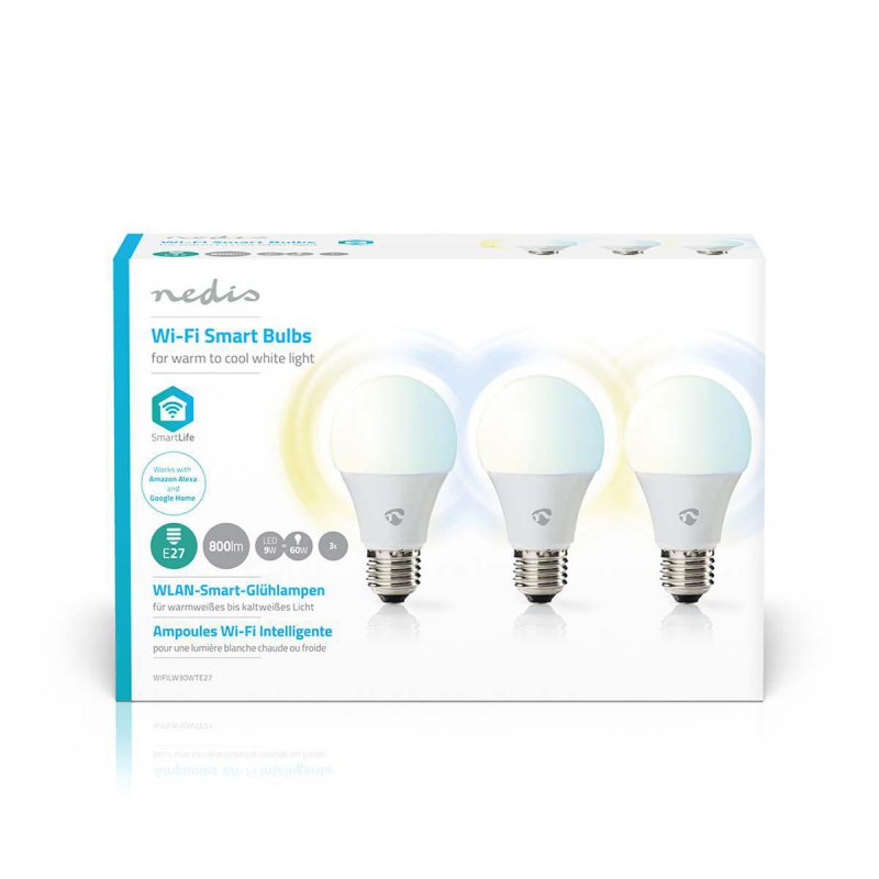SmartLife LED Bulb | Wi-Fi | E27 | 800 lm | 9 W | Studená Bílá / Teplá Bílá | 2700 - 6500 K | Energetická třída: A+ | Android™ / - obrázek č. 6