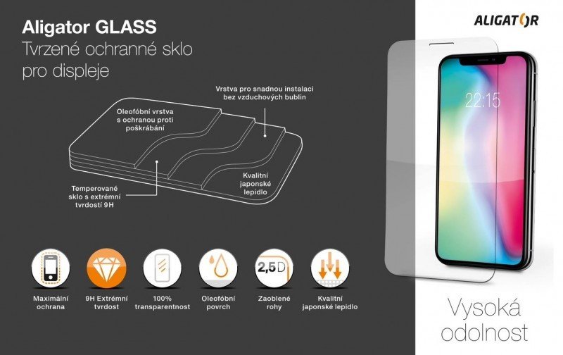 Aligator Ochranné tvrzené sklo, GLASS, Samsung A13 (5G) - obrázek č. 2