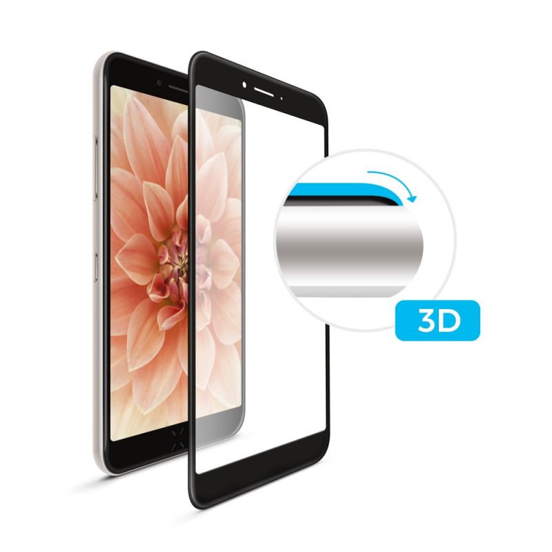3D sklo FIXED iPhone 7/ 8/ SE (2020), plné lepení, černé - obrázek produktu