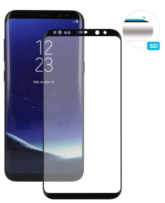 Mocolo 5D Tvrzené Sklo Black pro Samsung A530 Galaxy A8 2018 - obrázek č. 1