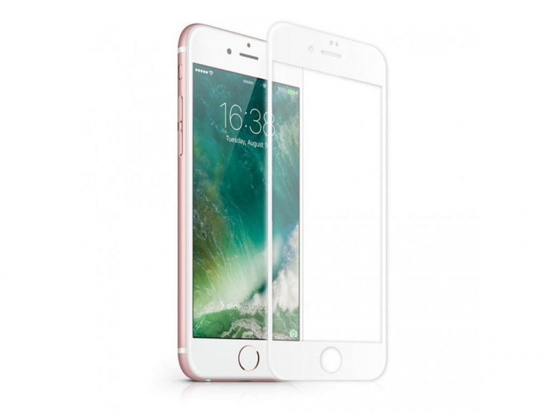 3D tvrzené sklo iPhone 7,8 PLUS white - obrázek produktu