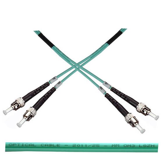 Optický patch kabel duplex ST-ST 50/ 125 MM 2m OM3 - obrázek produktu