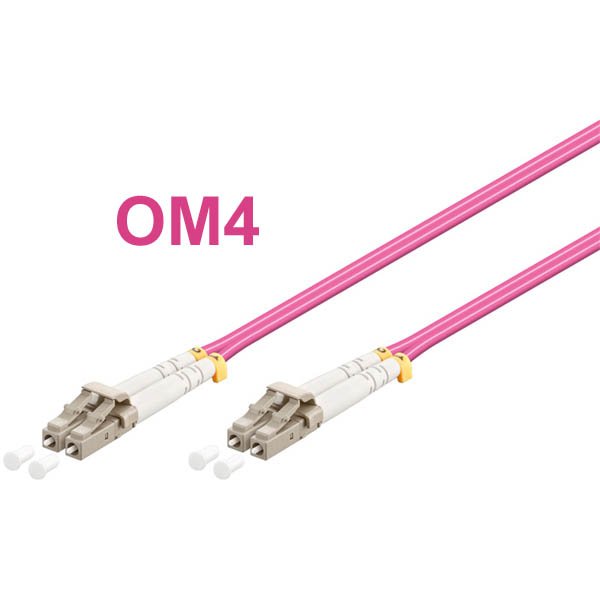Optický patch kabel duplex LC-LC 50/ 125 MM 1m OM4 - obrázek produktu