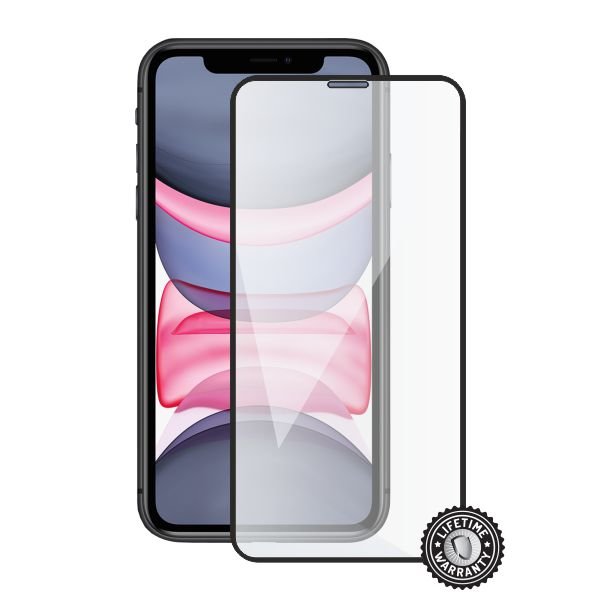 Screenshield APPLE iPhone 11 Tempered Glass protection (full COVER black) - obrázek produktu