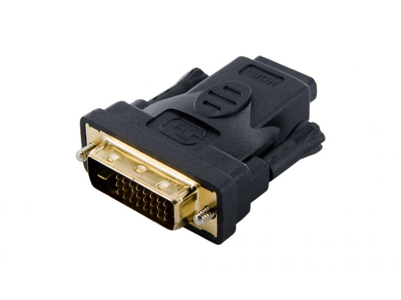 4World Adaptér DVI-D 24+1M - HDMI F Black - obrázek produktu