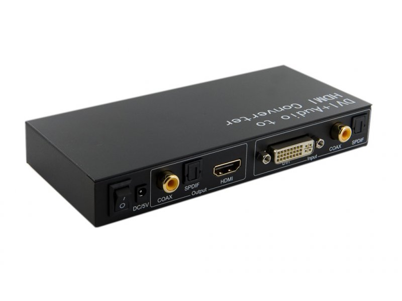 4World Převodník DVI + Optical + Coaxial na HDMI - obrázek produktu