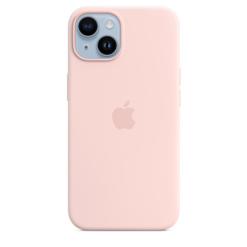 iPhone 14 Silicone Case with MS - Chalk Pink - obrázek produktu
