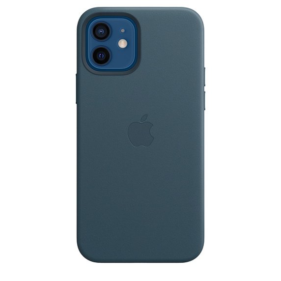 iPhone 12/ 12 Pro Leather Case with MagSafe B.Blue - obrázek produktu