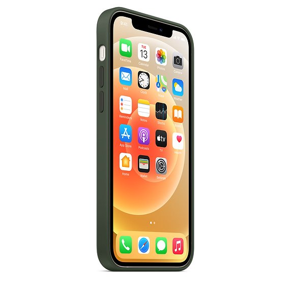 iPhone 12/ 12 Pro Silicone Case w MagSafe Green/ SK - obrázek č. 1