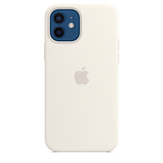 iPhone 12/ 12 Pro Silicone Case w MagSafe White/ SK - obrázek produktu
