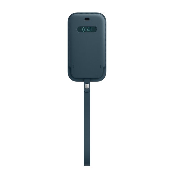iPhone 12 mini Leather Sleeve wth MagSafe B.Blue - obrázek produktu