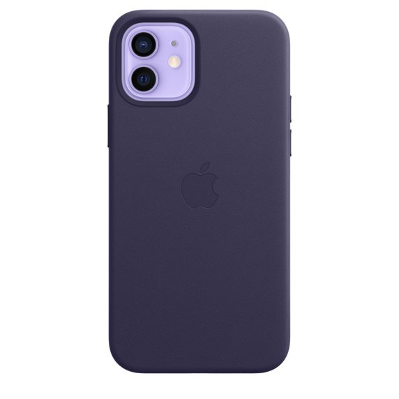 iPhone 12|12Pro Leather Case wth MagSafe D.Violet - obrázek produktu