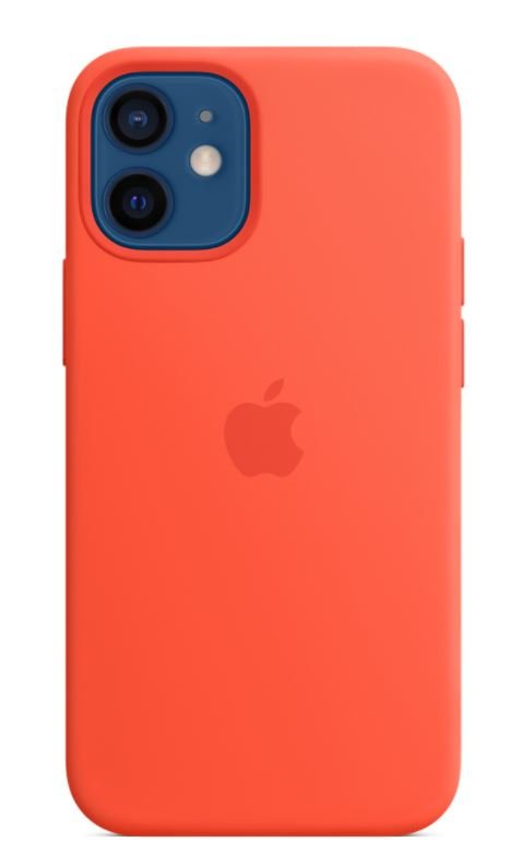 iPhone 12 mini Silicone Case wth MagSafe El.Orange - obrázek produktu