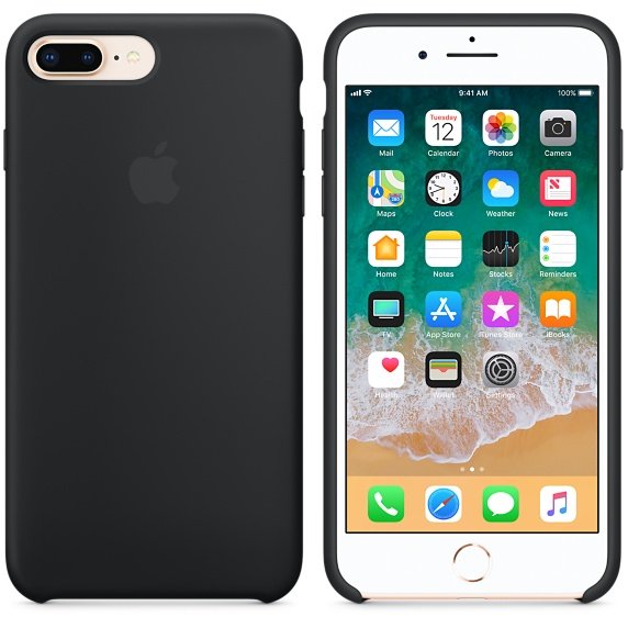 iPhone 8 Plus /  7 Plus Silicone Case - Black - obrázek produktu