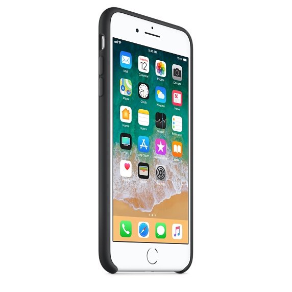 iPhone 8 Plus /  7 Plus Silicone Case - Black - obrázek č. 2