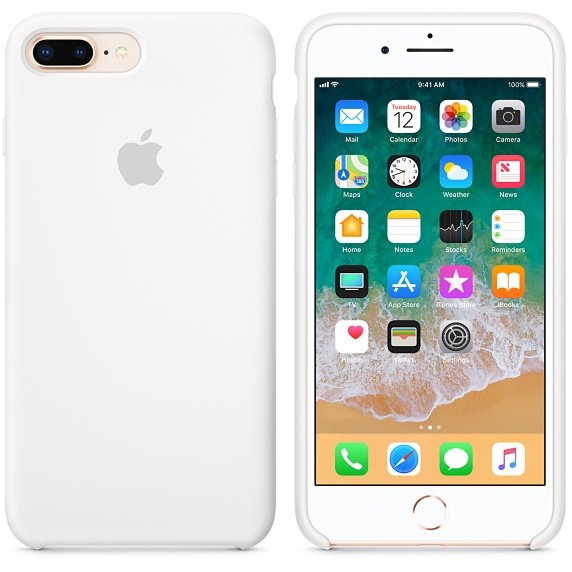 iPhone 8 Plus /  7 Plus Silicone Case - White - obrázek produktu