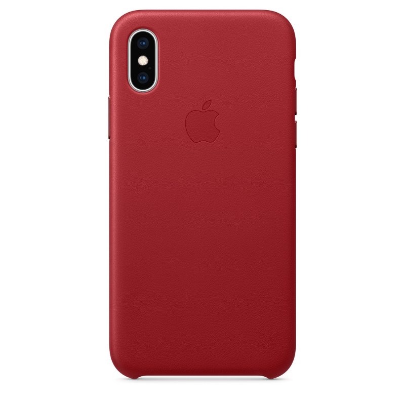 iPhone XS Max Leather Case - (PRODUCT)RED - obrázek produktu
