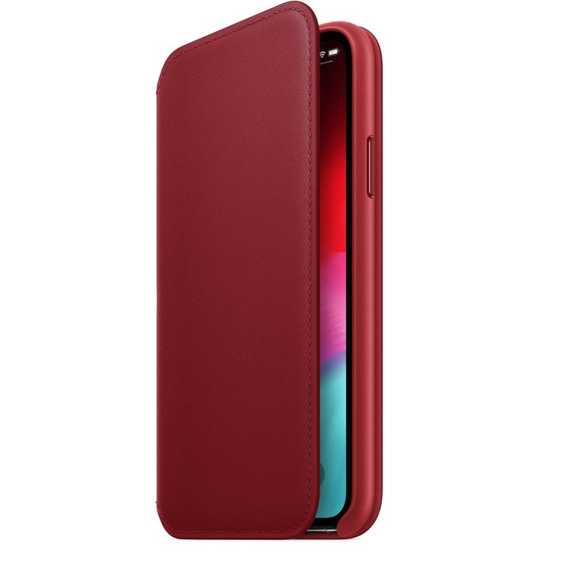iPhone XS Leather Folio - (PRODUCT)RED /  SK - obrázek č. 2