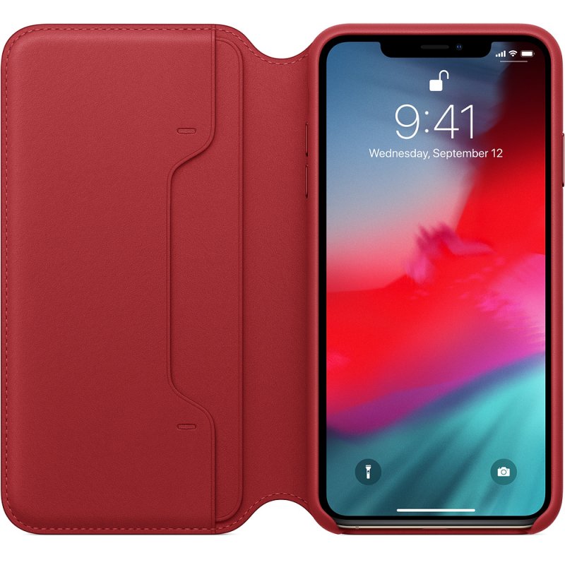 iPhone XS Max Leather Folio - (PRODUCT)RED - obrázek č. 1