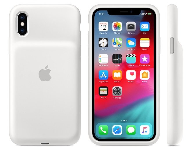 iPhone XS Smart Battery Case - White - obrázek produktu