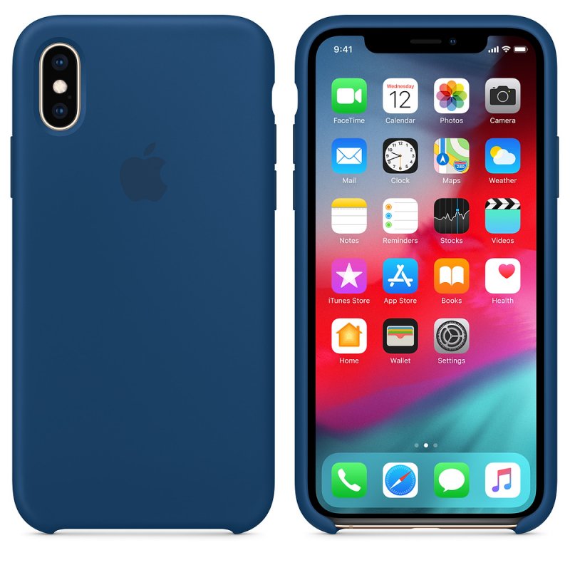 iPhone XS Max Silicone Case - Blue Horizon - obrázek č. 1