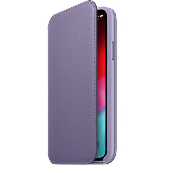 iPhone XS Max Leather Folio - Lilac - obrázek produktu