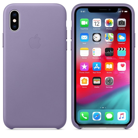iPhone XS Max Leather Case - Lilac - obrázek produktu