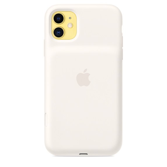 iPhone 11 Sm. Battery Case - WL Charging - White - obrázek produktu