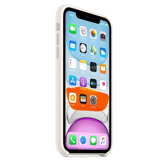 iPhone 11 Silicone Case - White - obrázek č. 1