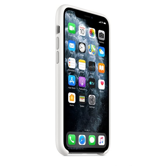 iPhone 11 Pro Silicone Case - White - obrázek č. 2