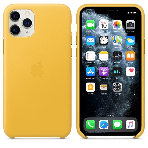 iPhone 11 Pro Max Leather Case - Meyer Lemon - obrázek č. 2