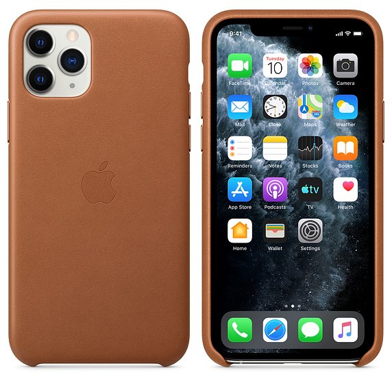 iPhone 11 Pro Max Leather Case - Saddle Brown - obrázek č. 2
