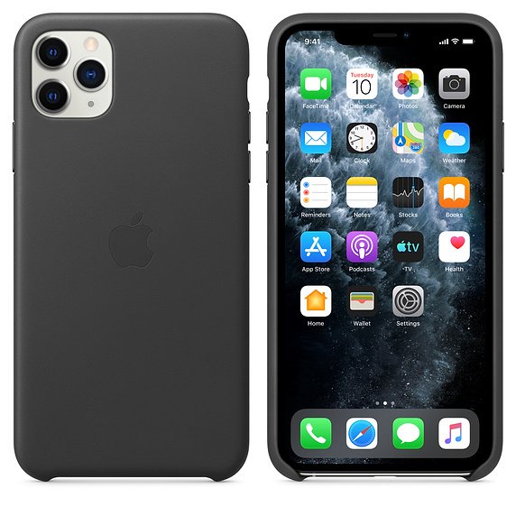 iPhone 11 Pro Max Leather Case - Black /  SK - obrázek č. 1