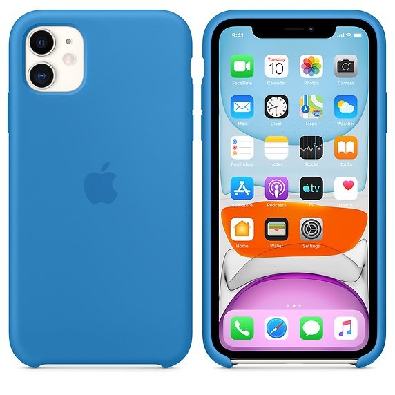 iPhone 11 Silicone Case - Surf Blue - obrázek č. 1