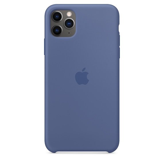 iPhone 11 Pro Max Silicone Case - Linen Blue - obrázek produktu