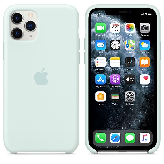 iPhone 11 Pro Silicone Case - Seafoam - obrázek č. 1