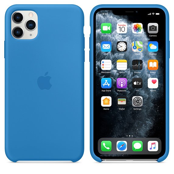iPhone 11 Pro Max Silicone Case - Surf Blue - obrázek č. 1