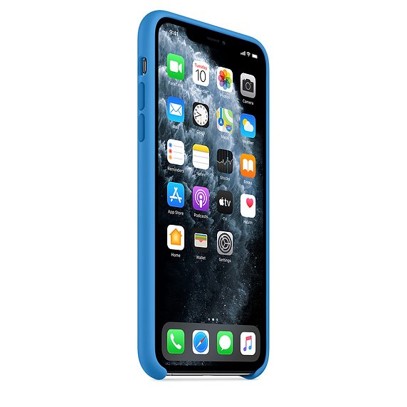 iPhone 11 Pro Max Silicone Case - Surf Blue - obrázek č. 2