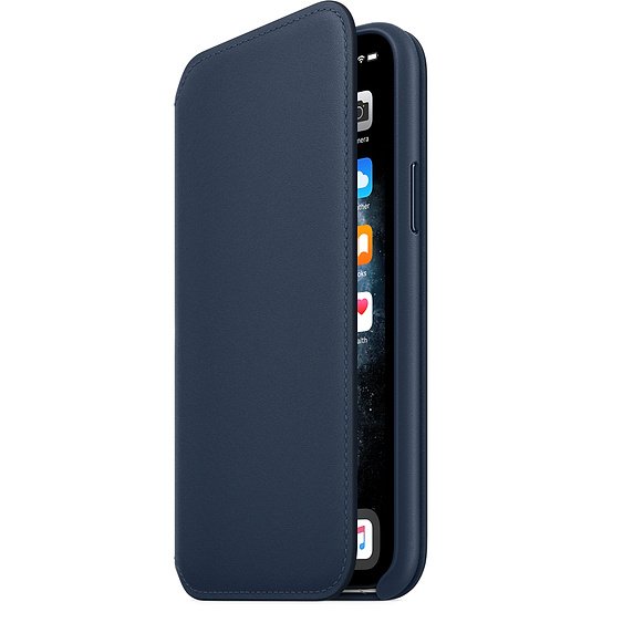 iPhone 11 Pro Leather Folio - Deep Sea Blue - obrázek produktu