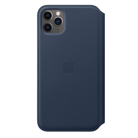 iPhone 11 Pro Max Leather Folio - Deep Sea Blue - obrázek č. 2