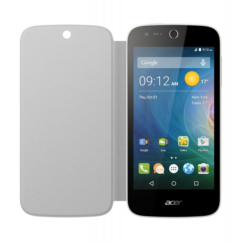 Flip cover pro telefon Acer Z330, bílý - obrázek č. 1