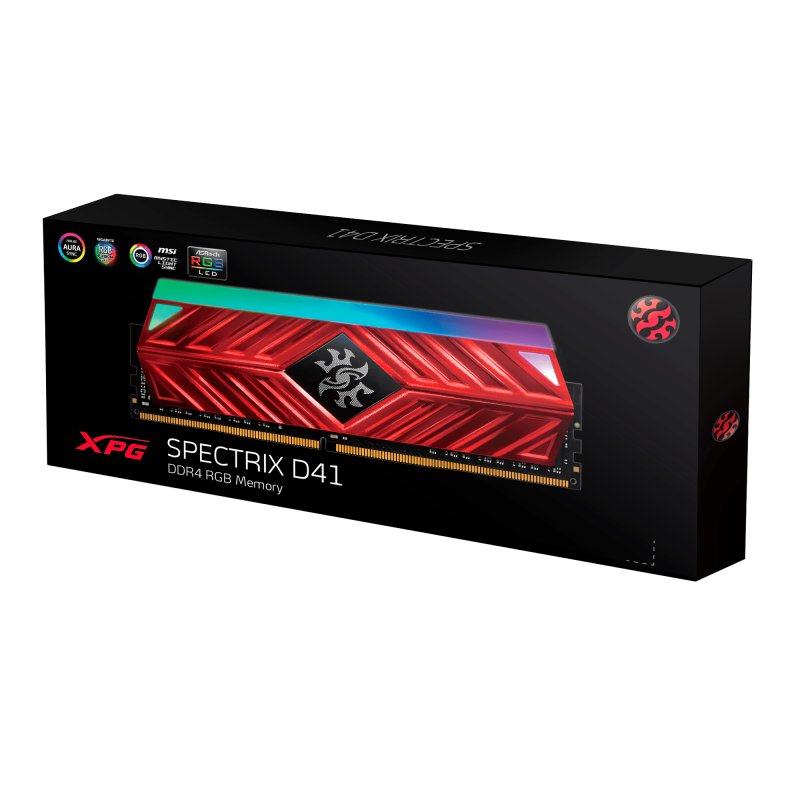 8GB DDR4-3200MHz ADATA XPG D41 RGB CL16 - obrázek č. 1