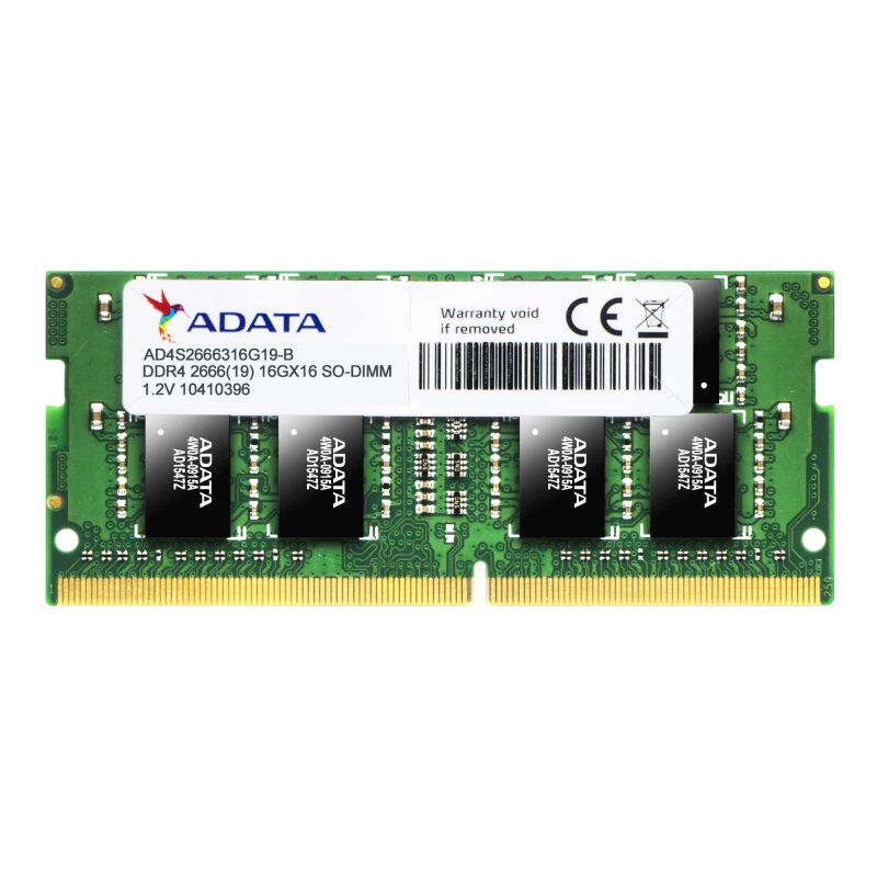SO-DIMM 4GB DDR4-2666MHz ADATA 512x16 CL19 - obrázek produktu