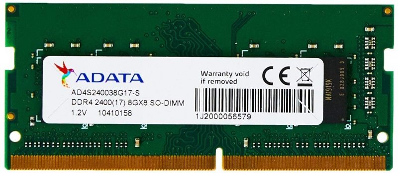 SO-DIMM 8GB DDR4-2400MHz ADATA  CL17 single tray - obrázek produktu